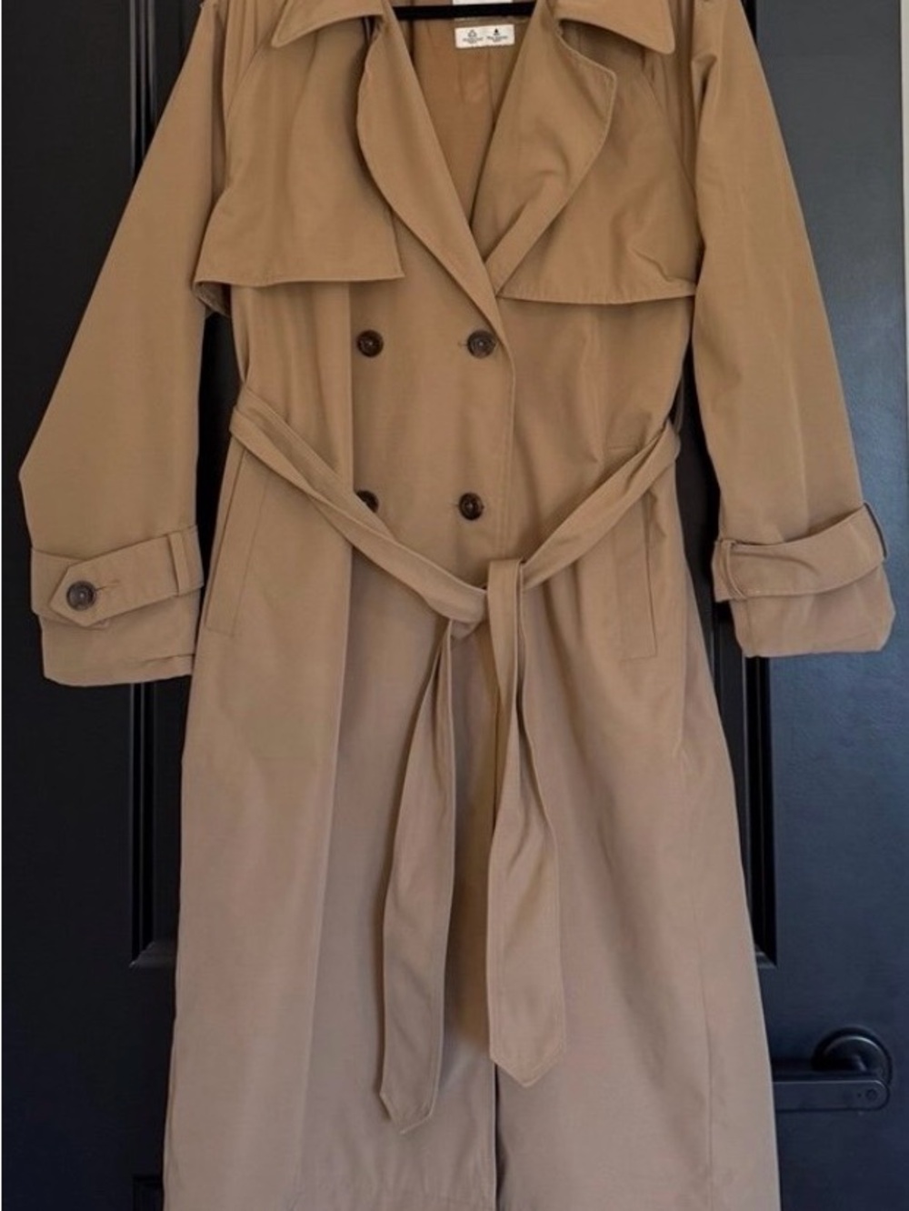 Abercrombie & Fitch Khaki Belted Trench Coat